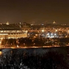 Ночная Москва с Воробьёвых гор