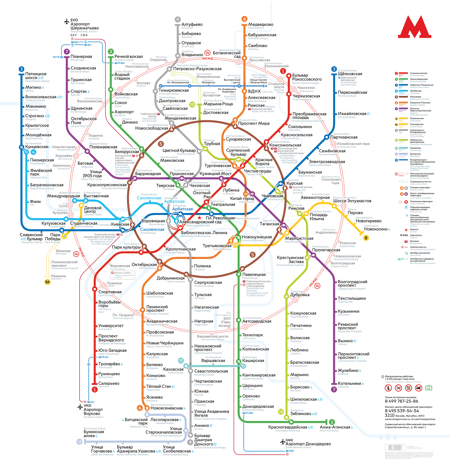Новая схема метро